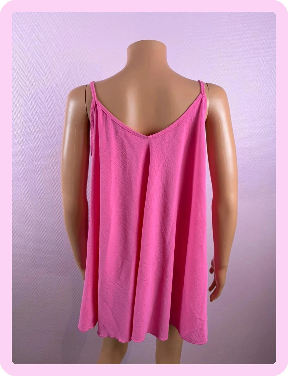 Roze tanktop grote maat één keer gedragen – photo 4